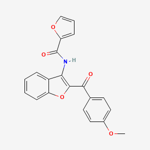 N-[2-(4-methoxybenzoyl)-1-benzofuran-3-yl]furan-2-carboxamide