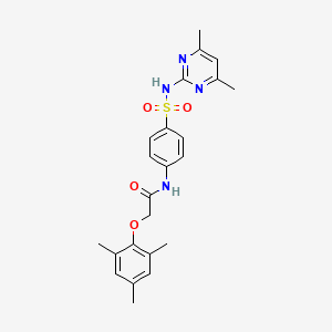 N-{4-[(4,6-dimethylpyrimidin-2-yl)sulfamoyl]phenyl}-2-(2,4,6-trimethylphenoxy)acetamide