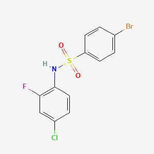 4-bromo-N-(4-chloro-2-fluorophenyl)benzenesulfonamide