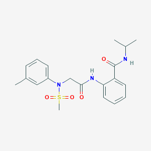 N-isopropyl-2-{[N-(3-methylphenyl)-N-(methylsulfonyl)glycyl]amino}benzamide