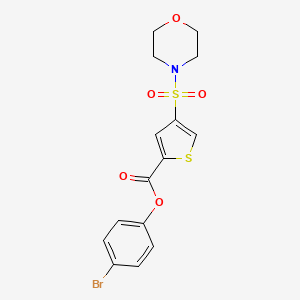 (4-Bromophenyl) 4-morpholin-4-ylsulfonylthiophene-2-carboxylate