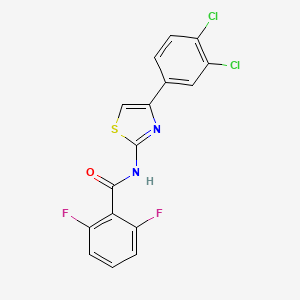 N-[4-(3,4-dichlorophenyl)-1,3-thiazol-2-yl]-2,6-difluorobenzamide