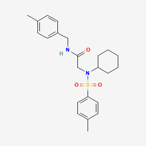 N~2~-cyclohexyl-N-(4-methylbenzyl)-N~2~-[(4-methylphenyl)sulfonyl]glycinamide