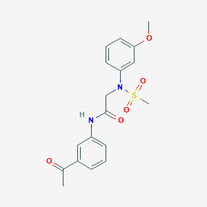 N~1~-(3-acetylphenyl)-N~2~-(3-methoxyphenyl)-N~2~-(methylsulfonyl)glycinamide