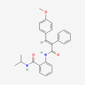 N-isopropyl-2-{[3-(4-methoxyphenyl)-2-phenylacryloyl]amino}benzamide