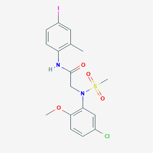 N~2~-(5-chloro-2-methoxyphenyl)-N~1~-(4-iodo-2-methylphenyl)-N~2~-(methylsulfonyl)glycinamide