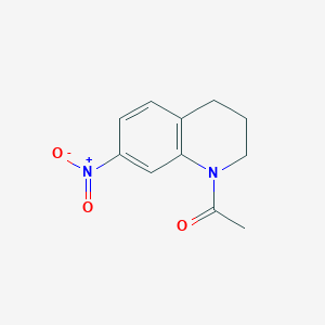 molecular formula C11H12N2O3 B364016 1-(7-硝基-3,4-二氢喹啉-1(2H)-基)乙酮 CAS No. 40484-66-0