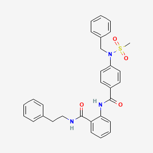 2-({4-[benzyl(methylsulfonyl)amino]benzoyl}amino)-N-(2-phenylethyl)benzamide