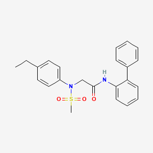 N~1~-2-biphenylyl-N~2~-(4-ethylphenyl)-N~2~-(methylsulfonyl)glycinamide