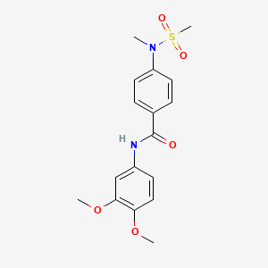 N-(3,4-dimethoxyphenyl)-4-[methyl(methylsulfonyl)amino]benzamide