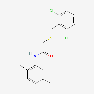 molecular formula C17H17Cl2NOS B3640235 2-[(2,6-dichlorobenzyl)thio]-N-(2,5-dimethylphenyl)acetamide 