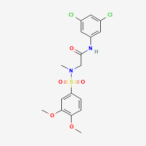 N~1~-(3,5-dichlorophenyl)-N~2~-[(3,4-dimethoxyphenyl)sulfonyl]-N~2~-methylglycinamide