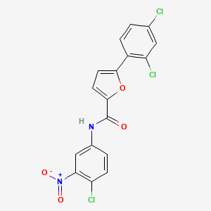 N-(4-chloro-3-nitrophenyl)-5-(2,4-dichlorophenyl)furan-2-carboxamide