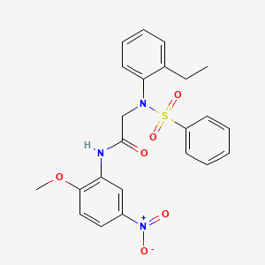 N~2~-(2-ethylphenyl)-N~1~-(2-methoxy-5-nitrophenyl)-N~2~-(phenylsulfonyl)glycinamide