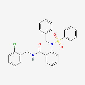 2-[benzyl(phenylsulfonyl)amino]-N-(2-chlorobenzyl)benzamide