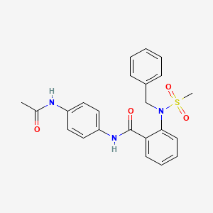 N-[4-(acetylamino)phenyl]-2-[benzyl(methylsulfonyl)amino]benzamide