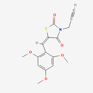 3-(2-propyn-1-yl)-5-(2,4,6-trimethoxybenzylidene)-1,3-thiazolidine-2,4-dione