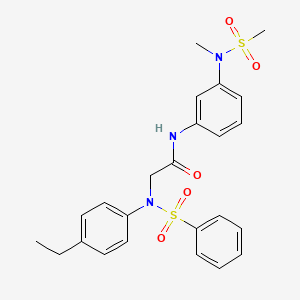 N~2~-(4-ethylphenyl)-N~1~-{3-[methyl(methylsulfonyl)amino]phenyl}-N~2~-(phenylsulfonyl)glycinamide