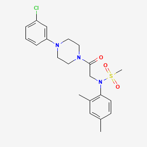 N-{2-[4-(3-Chloro-phenyl)-piperazin-1-yl]-2-oxo-ethyl}-N-(2,4-dimethyl-phenyl)-methanesulfonamide