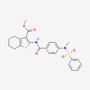 methyl 2-({4-[methyl(phenylsulfonyl)amino]benzoyl}amino)-4,5,6,7-tetrahydro-1-benzothiophene-3-carboxylate