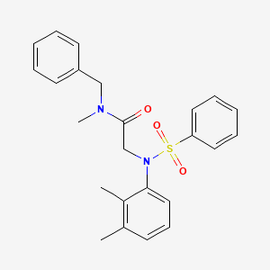 N-BENZYL-2-[N-(2,3-DIMETHYLPHENYL)BENZENESULFONAMIDO]-N-METHYLACETAMIDE