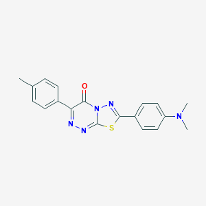 molecular formula C19H17N5OS B364041 7-[4-(dimethylamino)phenyl]-3-(4-methylphenyl)-4H-[1,3,4]thiadiazolo[2,3-c][1,2,4]triazin-4-one CAS No. 929829-98-1