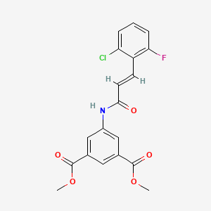 dimethyl 5-{[3-(2-chloro-6-fluorophenyl)acryloyl]amino}isophthalate