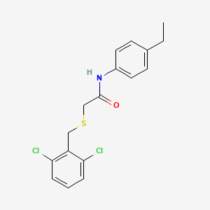 2-[(2,6-dichlorobenzyl)thio]-N-(4-ethylphenyl)acetamide