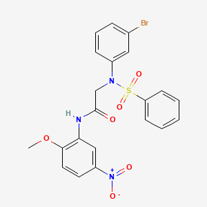 N~2~-(3-bromophenyl)-N~1~-(2-methoxy-5-nitrophenyl)-N~2~-(phenylsulfonyl)glycinamide