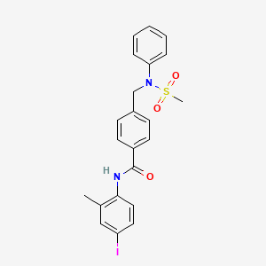 N-(4-iodo-2-methylphenyl)-4-{[(methylsulfonyl)(phenyl)amino]methyl}benzamide