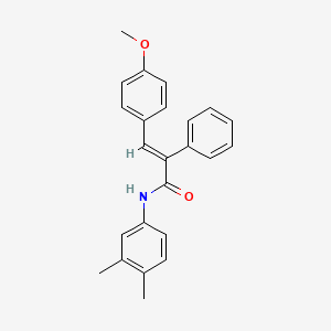 N-(3,4-dimethylphenyl)-3-(4-methoxyphenyl)-2-phenylacrylamide