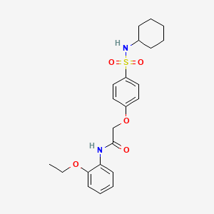 2-[4-(cyclohexylsulfamoyl)phenoxy]-N-(2-ethoxyphenyl)acetamide