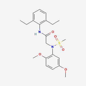 N~1~-(2,6-diethylphenyl)-N~2~-(2,5-dimethoxyphenyl)-N~2~-(methylsulfonyl)glycinamide