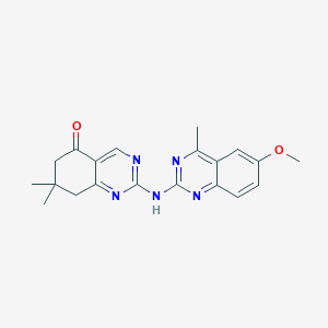 2-((6-methoxy-4-methylquinazolin-2-yl)amino)-7,7-dimethyl-7,8-dihydroquinazolin-5(6H)-one