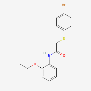 2-[(4-bromophenyl)thio]-N-(2-ethoxyphenyl)acetamide