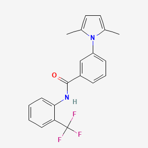 3-(2,5-dimethyl-1H-pyrrol-1-yl)-N-[2-(trifluoromethyl)phenyl]benzamide