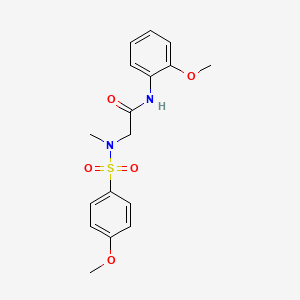 N-(2-methoxyphenyl)-N~2~-[(4-methoxyphenyl)sulfonyl]-N~2~-methylglycinamide