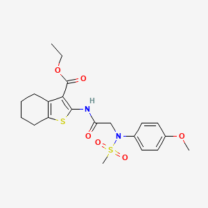 ethyl 2-{[N-(4-methoxyphenyl)-N-(methylsulfonyl)glycyl]amino}-4,5,6,7-tetrahydro-1-benzothiophene-3-carboxylate