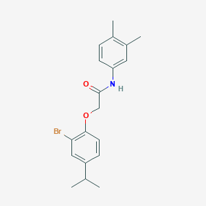 2-(2-bromo-4-isopropylphenoxy)-N-(3,4-dimethylphenyl)acetamide