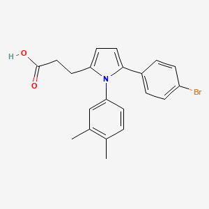 3-[5-(4-bromophenyl)-1-(3,4-dimethylphenyl)-1H-pyrrol-2-yl]propanoic acid