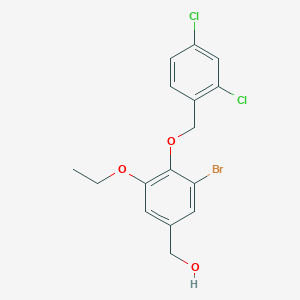 {3-bromo-4-[(2,4-dichlorobenzyl)oxy]-5-ethoxyphenyl}methanol