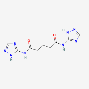 N~1~,N~5~-DI(1H-1,2,4-TRIAZOL-3-YL)PENTANEDIAMIDE