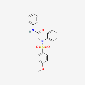 N~2~-[(4-ethoxyphenyl)sulfonyl]-N-(4-methylphenyl)-N~2~-phenylglycinamide