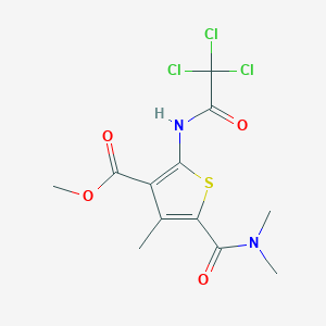 methyl 5-[(dimethylamino)carbonyl]-4-methyl-2-[(trichloroacetyl)amino]-3-thiophenecarboxylate