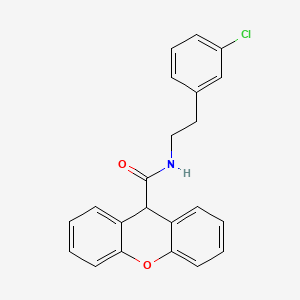 N-[2-(3-chlorophenyl)ethyl]-9H-xanthene-9-carboxamide