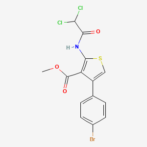 methyl 4-(4-bromophenyl)-2-[(dichloroacetyl)amino]-3-thiophenecarboxylate