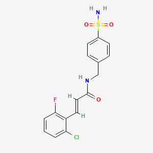 N-[4-(aminosulfonyl)benzyl]-3-(2-chloro-6-fluorophenyl)acrylamide