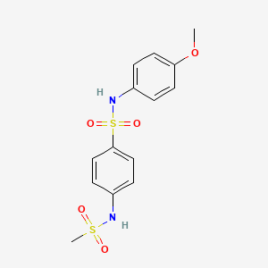 N-(4-methoxyphenyl)-4-[(methylsulfonyl)amino]benzenesulfonamide