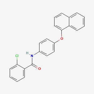 2-chloro-N-[4-(1-naphthyloxy)phenyl]benzamide