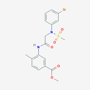 methyl 3-[[2-(3-bromo-N-methylsulfonylanilino)acetyl]amino]-4-methylbenzoate